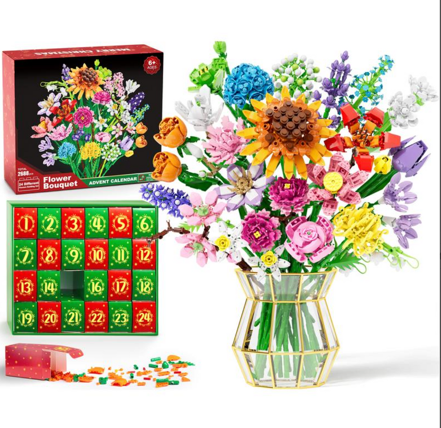 Flower Bouquet Building Blocks - Christmas Advent Calendar